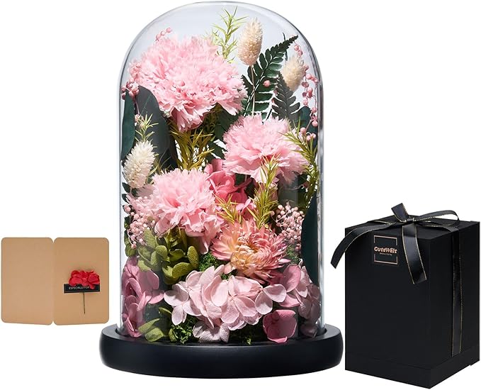 Preserved Roses,Forever Fresh Flowers 7.48in,Gift for Women,Mom,Grandma,Wife,Girlfriend,Sister,and Daughter Perfect for Birthday,Mother’s Day,Valentine’s Day (Thankful Pink3)