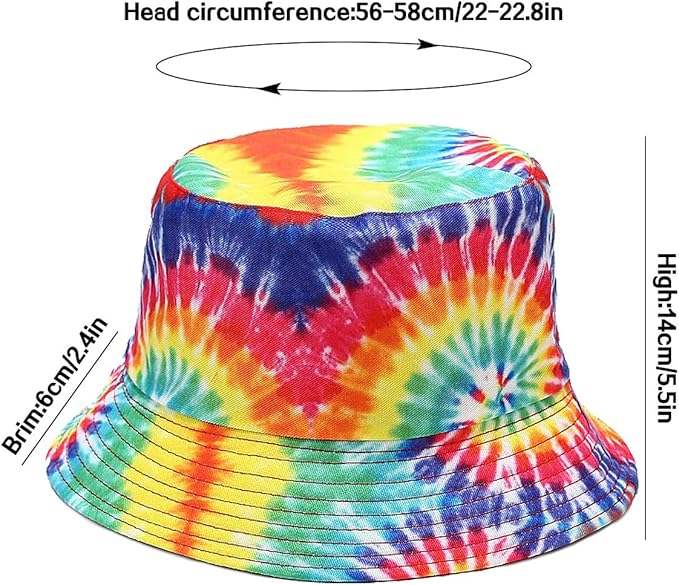 XYIYI Cute Bucket Hat Beach Fisherman Hats for Women, Reversible Double-Side-Wear