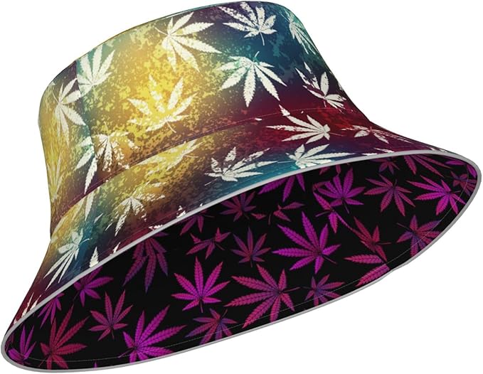 Hat Reversible Fisherman Hats Double Sided Wearing for Women Men Boys Girls