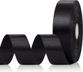 Black Satin Ribbon 1 Inch, 60 Yards Fabric Ribbon for Gift Wrapping, Hair, Crafts, Graduation Wreaths, Flower Bouquet, Invitation Cards, Halloween