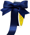 Double Face Navy Blue Satin Ribbon 7/8 inch X 25 Yards Polyester Navy Blue Ribbon for Gift Wrapping Very Suitable for Weddings Party Invitation Decorations and More