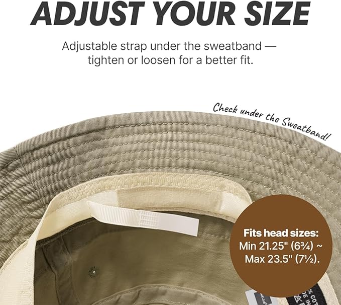 Hot Summer Bucket Hat - Trendy Cotton Sun Hat for Beach, Golf, Fishing - Fun Outdoor Vacation Boonie for Men and Women