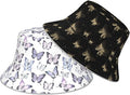 Bucket Hat Double-Side-Wear Reversible Sun Hat Beach Travel Hiking for Women Men