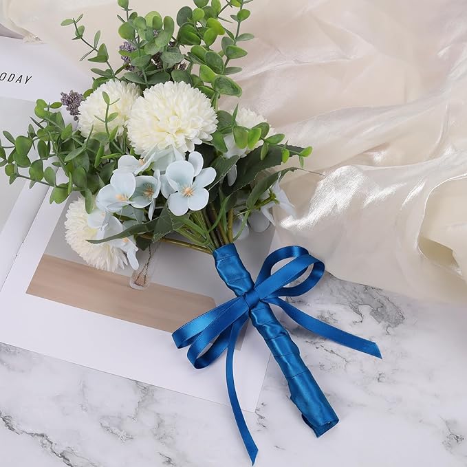 LaRibbons 1 1/2 Inch 50 Yard Double Faced Satin Ribbon,Royal Blue Satin Craft Fabric Ribbon for Gift Wrapping Floral Bouquets Wedding Party Decoration