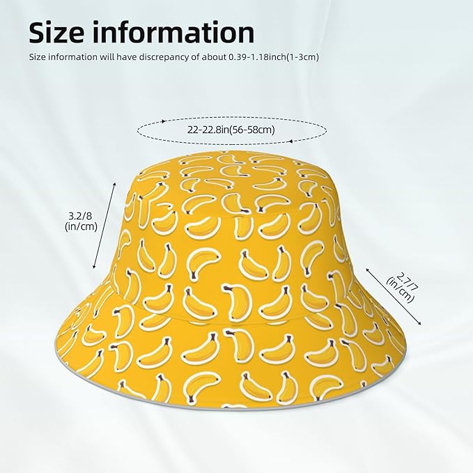 Bucket Hat Double-Side-Wear Reversible Sun Hat Beach Travel Hiking for Women Men