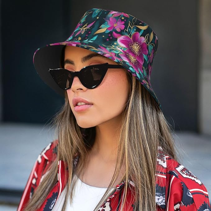 Bucket Hats Fashion Sun Cap Packable Outdoor Fisherman Hat for Women and Men Travel
