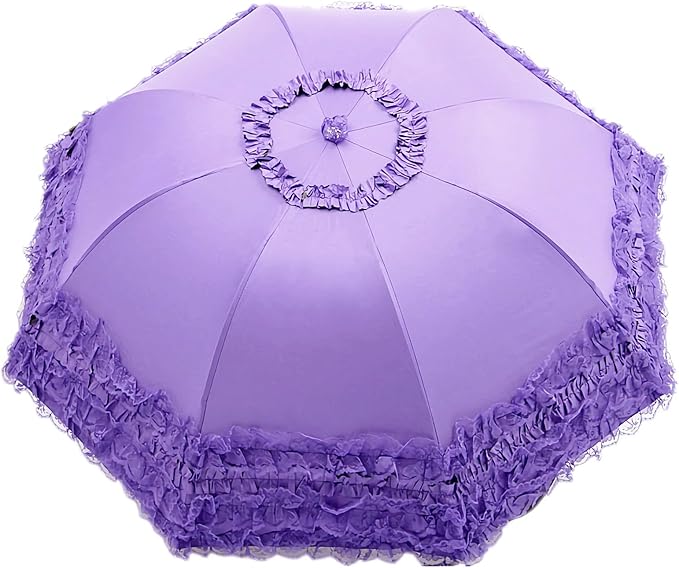 Vintage Lace Parasol Gothic Lolita Umbrella UV Sun Protection Witch Cosplay Photoshoot Props Party Decoration