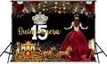 Red Dress Rose Flower Backdrops Quinceanera Birthday Backdrop for Girl Princess Happy 15th Bday Carriage Photography Props Cake Table Banner 7x5ft MBJLSLU37