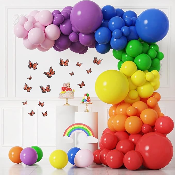 SAOROPEB 3D Butterfly Wall Decor, 48 Pcs Double Layer Butterfly Decorations for Party Decorations Locker Decor Refrigerator Decal, Reusable (Monarch)