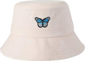 ZLYC Unisex Fashion Embroidered Bucket Hat Summer Fisherman Cap for Men Women