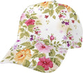 Floral Baseball Cap for Women Fashionable Adjustable Dad Hat Low Profile Running Hat for Summer Sporting Working Hiking