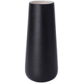 D'vine Dev 11 Inch Ceramic Flower Vase Textured Finishing, Minimalist Design for Kitchen, Bedroom, Living Room, Centerpieces, Office, Raven Grain, VS-XH-B-2