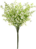 Grand Verde 29” White Plastic Flowers Artificial Bouquet Faux Greenery Long Stems for Tall Vase, DIY Crafts Home Decoration, Bulk 5pcs