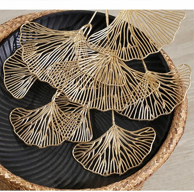 PASYOU Artificial Plants for Christmas Decor, Golden Plastic Grass Fake Shrubs Apricot Leaves Indoor Outdoor Home Garden Party Hotel Verandah Wedding Event Faux DIY Decoration - 26.8 Inch Gold 2 Pack