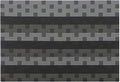 Gugrida Black Placemats 6pcs Placemats Stain PVC Table Mats Woven Vinyl Placemats