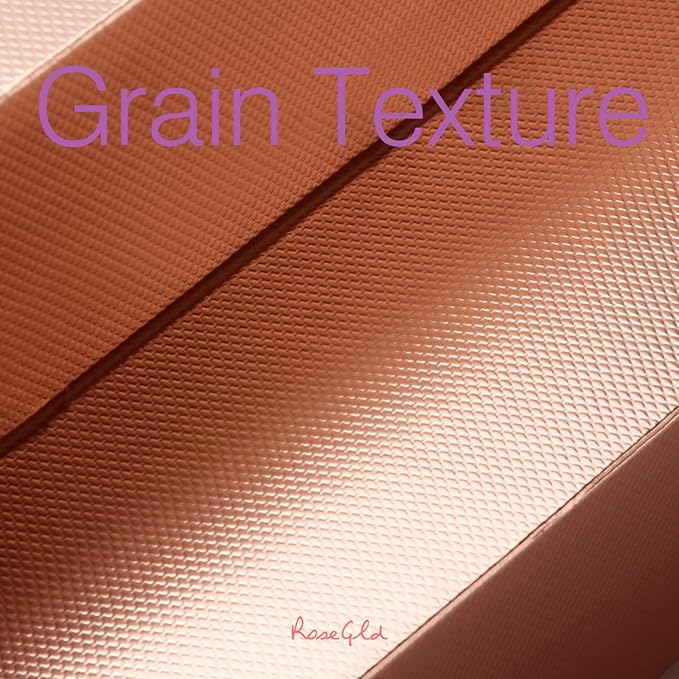 ROSEGLD 12 Large Gift Boxes with Lids 14.5x9.5x2 Inches, Rose Gold Gift Wrap Boxes (Glossy Rose Gold with Grain Texture) for Clothes, Apparel