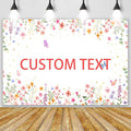 Custom Bridal Shower Decorations Backdrop Wildflower Wedding Shower Background Lower Floral Engagement Wedding Bachelorette Party Decor Supplies Photo Booth Props