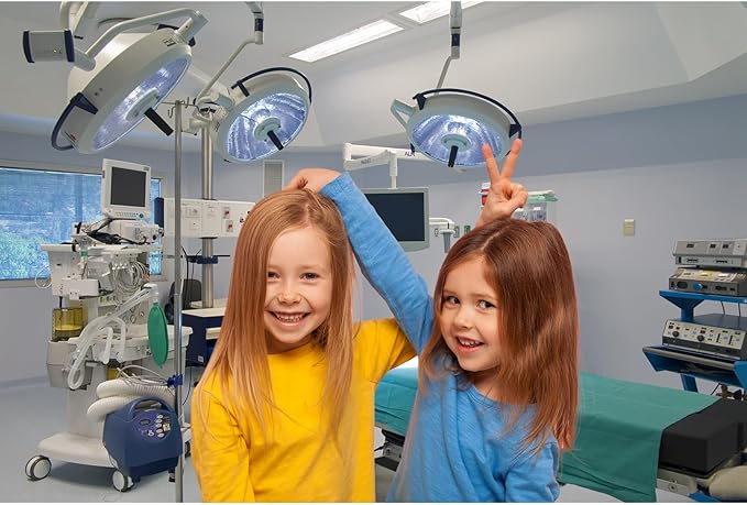 Hospital Backdrop Modern Operating Room Backdrop Doctor Surgery Anesthesia Bed Sickbed Medical Equipment Photo Background for Doctor Nurse Operating Room Background Portrait Studio Props 5x4ft