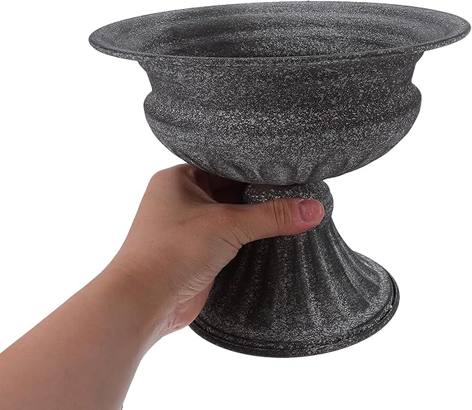 Generic Pedestal Vase Vintage Iron Planter - Flower Arrangement Pot Urn Vase for Farmhouse Table Centerpiece Christmas Anniversary Party