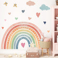 Rainbow Wall Decal Kids Inspirational Wall Stickers Watercolor Rainbow Wall Decals for Nursery Pastel I Am Decor Motivational Vinyl Walls Sticker for Kids Bedroom Playroom,20.6"x34"