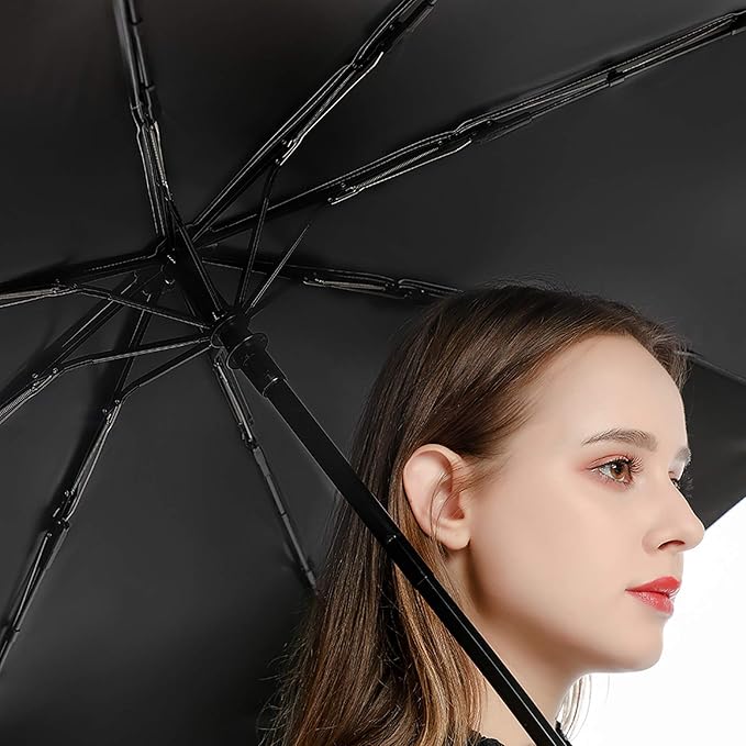 Fashion 3 Fold Sunny Rain Sunscreen Umbrella Portable Automatic Umbrella