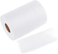 White Tulle Mesh Ribbon 6 Inch x 100 Yards(300ft) Netting Spool Fabric Ribbon Ideal for Tutu Skirt Art Gift Wrapping Flower Bouquet Crafts Weddings Floral Arrangements