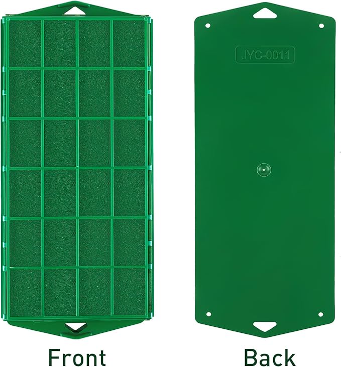 4 Packs Floral Foam Cage Rectangle Flower Cage Holders with Floral Foam Flower Arrangement Supplies for Fresh Flowers, Home Wedding Decorations, 11.8 x 4.3 x 3.1 Inches