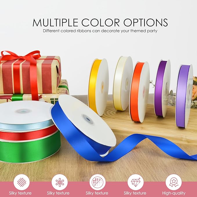 100 Yards 1-1/2 inch Satin Ribbon, Fabric Ribbon Solid Color Perfect for Gift Wrapping, Wedding, Handmade Bows, Floral Bouquets and Party Decoration(Pink)