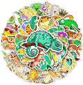 Lizard Vinyl Stickers for Teens Boy Girls Kids|50 Pcs|Cute Cartoon Waterproof Stickers for Laptop Phone Tablet Luggage Flasks Water Bottle Notebook Bike Scrapbook,Lovely Animals Decals Pack(Lizard)