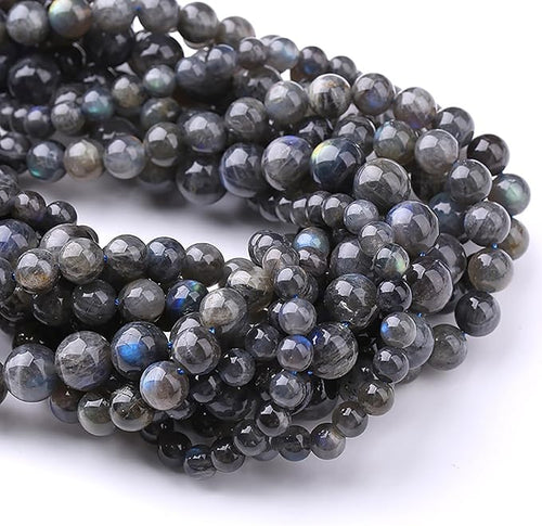 10MM 36PCS Natural Labradorite Gemstone Crystal Spacer Loose Beads for Jewelry Making DIY Bracelet 15 Inches 1 Strand A Grade