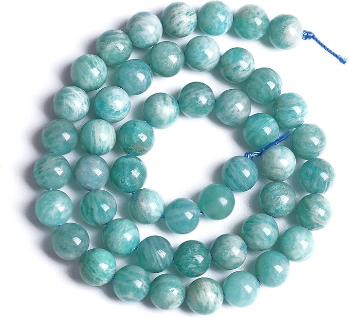 4MM 86PCS Natural Stone Amazonite Gemstone 2A Grade Crystal Loose Beads for Jewelry Making DIY Bracelet Necklace 1 Strand