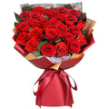 ADDWel 24 Preserved Real Red Rose Bouquet Long-Lasting Flowers for Her and Romantic Gifts for Wife Girlfriend, Two Dozens Forever Fresh Roses for Delivery Prime