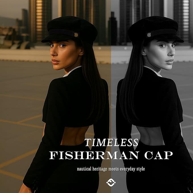 Funky Junque Newsboy Hat for Women – Trendy Greek Fisherman Cap, Classic Women's Baker Boy Newsies Hat, Ladies Fashion Caps
