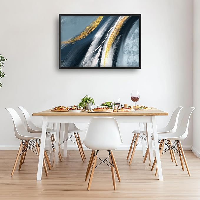 Abstract Large Wall Art Framed Wall Decor for Living Room Abstract Pictures Oversized Canvas Print Painting Modern Extra Large Artwork for Bedroom Office Home Decor 36"x24"