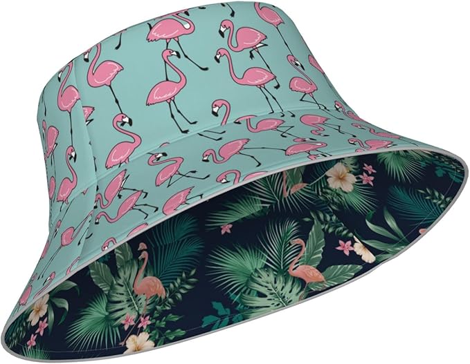 Hat Reversible Fisherman Hats Double Sided Wearing for Women Men Boys Girls