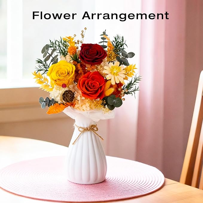 Vrioca Flowers for Delivery, Preserved Flowers Bouquets, Birthday Gifts for Women Mom