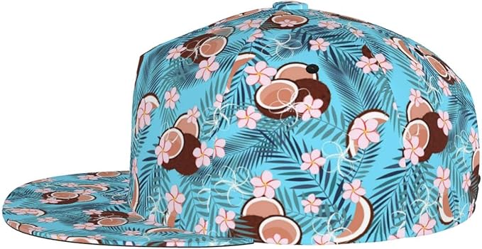 Floral Hawaiian Baseball Hat Adjustable Tropical Flower Snapback Hats Baseball Caps for Women Men
