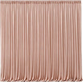 Nude Blush Backdrop Curtains-Wrinkle-Free Polyester Photography Drapes Party Curtain Background for Baby Shower Wedding Decorations- 16 X10FT