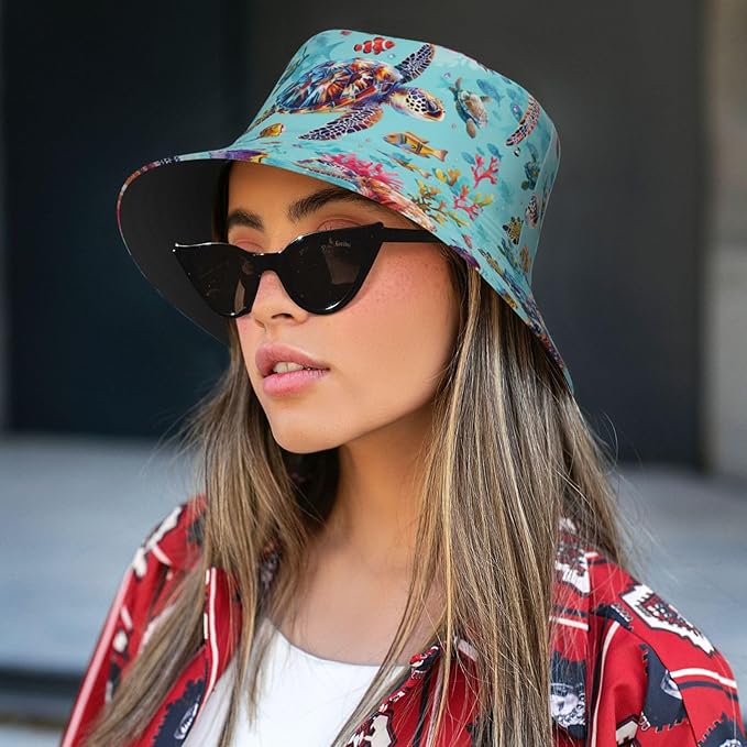 Funny Bucket Hat for Men Women Fashion Unisex Fishing Hat Fisherman Sun Caps Headwear for Outdoor Summer Travel Hiking Beach