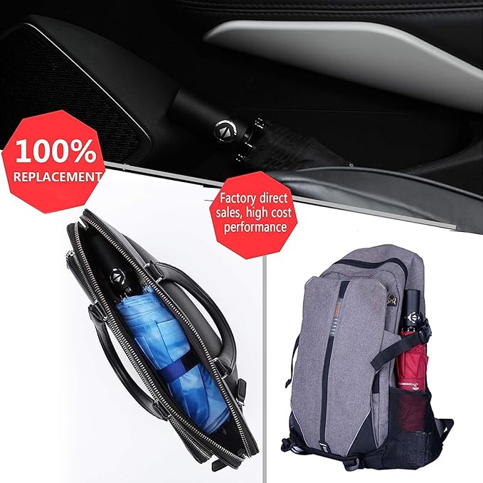 SY COMPACT Travel Umbrella - Windproof Automatic Compact Umbrella, Lightweight Waterproof Design for Backpack, Car & Purse