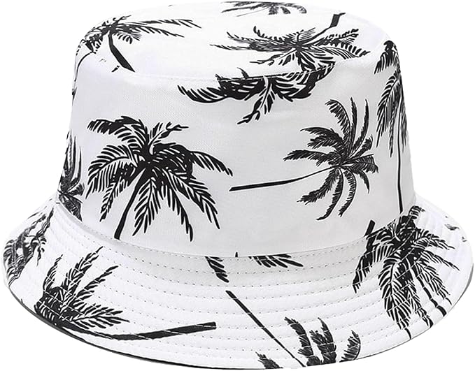 Bucket Hat for Women Men, Cotton Reversible Double Side Wear Sun Hats Beach Fisherman Hat