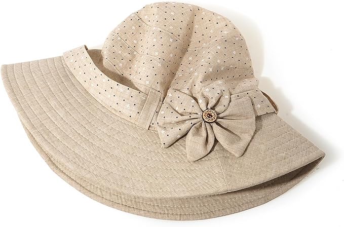 Glamorstar Cloche Hats for Women Vintage Bowler Hat Floral Fedora Bucket Hats