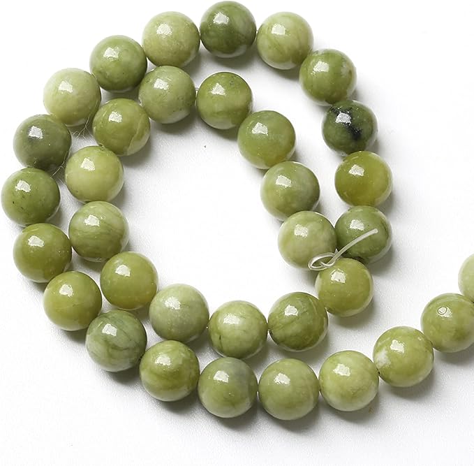 160PCS 4MM Natural Stone Chinese Green Jade Loose Beads for Jewelry Making DIY Bracelet Necklace