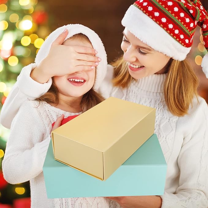 Gift Boxe Light Blue with Magnetic Closure Lid 12" X 6" X 4" Gift Boxes for Presents,Luxury for Gift Packaging, Bridesmaid Gifts Box, Magnetic Gift Box for Gifts, Cute Box,Birthday Gift box