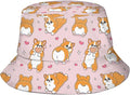 Bucket Hat for Women Men, Summer Print Hat Travel Packable Sun Cap Outdoor Hat for Women and Men