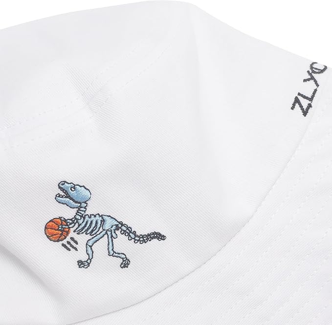 ZLYC Unisex Fashion Embroidered Bucket Hat Summer Fisherman Cap for Men Women