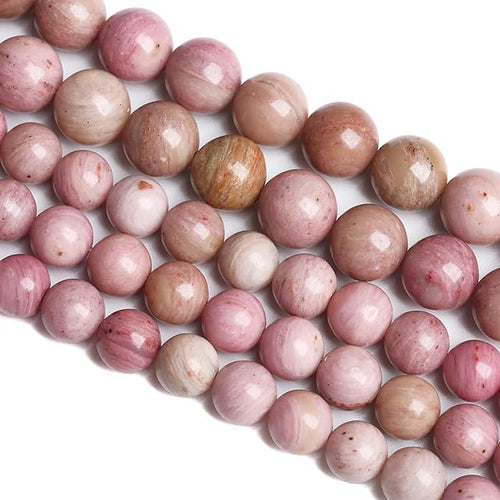 10MM 36PCS Natural Stone Red Rhodochrosite Gemstone Crystal Beads for Jewelry Making DIY Bracelet Necklace Semi Precious Beads