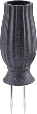 bocola Cemetery Vase with Metal Spike -Headstones Flower Holder with Drainage Hole for Artificial Flowers- Grave Decorations Memorials Sympathy for Loss of Loved Ones
