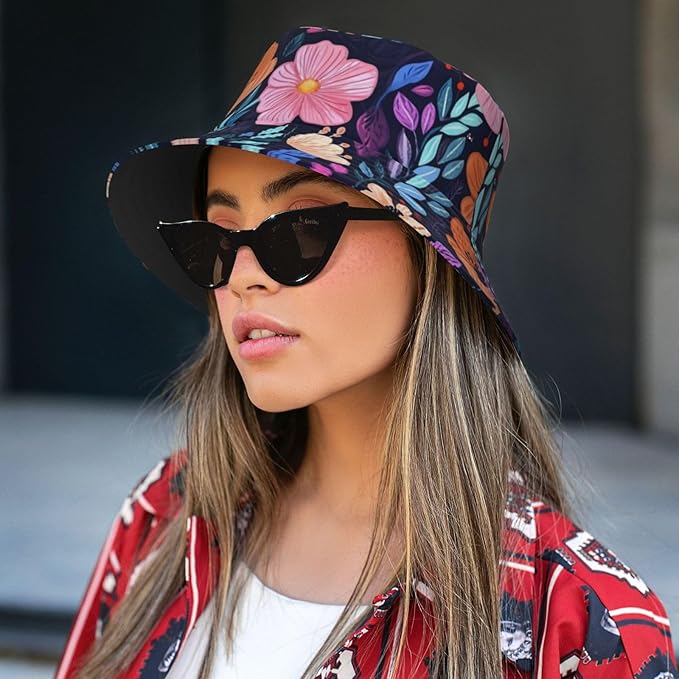Bucket Hats Fashion Sun Cap Packable Outdoor Fisherman Hat for Women and Men Travel
