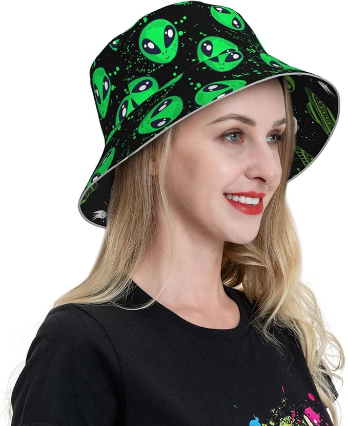 Hat Reversible Fisherman Hats Double Sided Wearing for Women Men Boys Girls